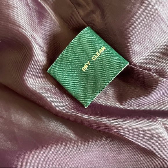 Larry Levine Women’s Sport Purple Wool Long Jacket - Picture 6 of 14